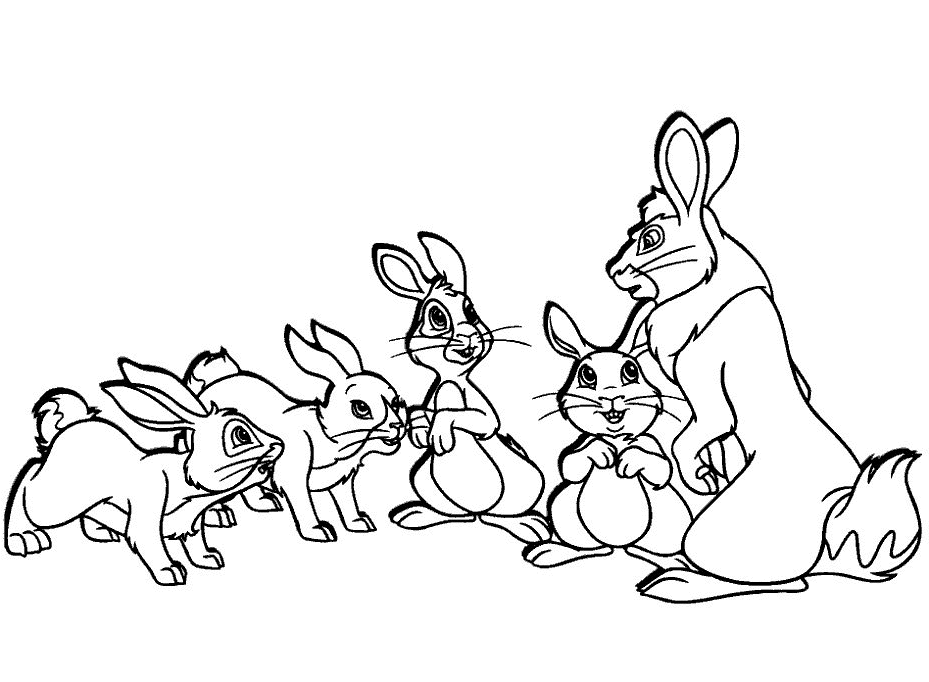 Kaninchen Malvorlagen
