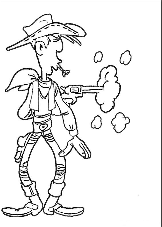 Lucky luke Malvorlagen