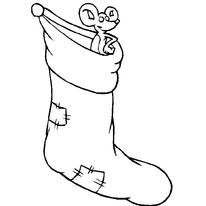 Weihnachten socken Malvorlagen